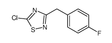 5-chloro-3-[(4-fluorophenyl)methyl]-1,2,4-thiadiazole Structure