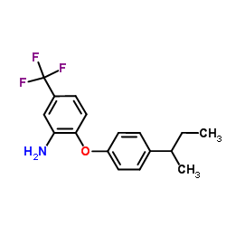 2-(4-sec-Butylphenoxy)-5-(trifluoromethyl)aniline结构式