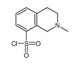 2-methyl-3,4-dihydro-1H-isoquinoline-8-sulfonyl chloride结构式