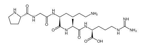 L-Arginine, N2-[N-[N2-(N-L-prolylglycyl)-L-lysyl]-L-alanyl]- picture