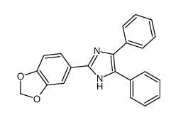 2-(1,3-benzodioxol-5-yl)-4,5-diphenyl-1H-imidazole Structure