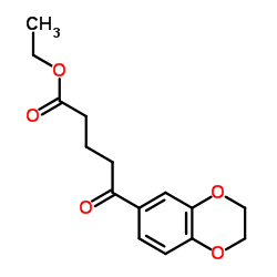 Ethyl 5-(2,3-dihydro-1,4-benzodioxin-6-yl)-5-oxopentanoate Structure