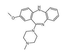 2-methoxy-11-(4-methyl-1-piperazinyl)-5H-dibenzo[b,e][1,4]diazepine Structure