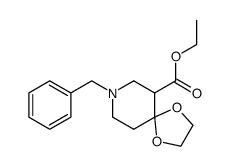 ethyl 1-benzyl-4,4-ethylenedioxy-3-piperidinecarboxylate结构式