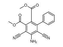 [1,1'-Biphenyl]-2,3-dicarboxylic acid, 5-amino-4,6-dicyano-, 2,3-dimethyl ester Structure