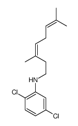 2,5-dichloro-N-(3,7-dimethylocta-3,6-dienyl)aniline结构式