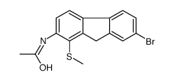 N-(7-bromo-1-methylsulfanyl-9H-fluoren-2-yl)acetamide Structure