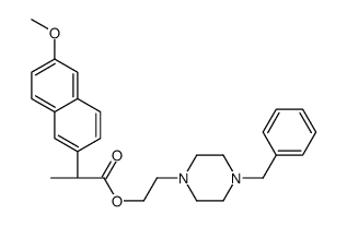 2-(4-benzylpiperazin-1-yl)ethyl (2S)-2-(6-methoxynaphthalen-2-yl)propanoate Structure