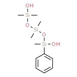 1,1,3,3,5-pentamethyl-5-phenyltrisiloxane-1,5-diol Structure