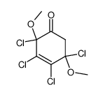 2,3,4,5-tetrachloro-2,5-dimethoxy-cyclohex-3-enone Structure