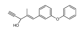 (E,3S)-2-methyl-1-(3-phenoxyphenyl)pent-1-en-4-yn-3-ol Structure