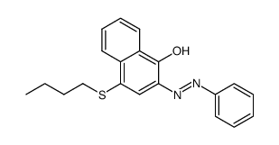 2-(phenylazo-)-4-butylthio-1-naphthol Structure