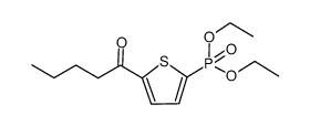 (5-pentanoylthiophen-2-yl)phosphonic acid diethyl ester结构式