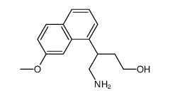 4-amino-3-(7-methoxy-1-naphthyl)-1-butanol结构式