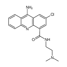 9-Amino-2-chloro-acridine-4-carboxylic acid (2-dimethylamino-ethyl)-amide结构式