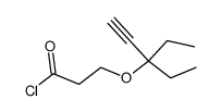 3-(1,1-diethyl-prop-2-ynyloxy)-propionyl chloride Structure