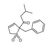 2-isovaleroyl-2-benzyl-2,5-dihydrothiophene 1,1-dioxide Structure