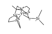 [(1,4,6-trimethyl-N-(2-pyroolidin-1-ylethyl)-1,4-diazepan-6-amine(-1H))Y(CH2SiMe3)](1+) Structure