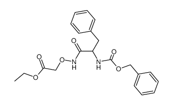 O-(Benzyloxycarbonyl-D,L-phenylalanylamino)-hydroxy-essigsaeure-ethylester Structure