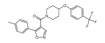 1-{[5-(4-Methylphenyl)isoxazol-4-yl]carbonyl}-4-[4-(trifluoromethyl)phenoxy]piperidine结构式