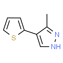 3-Methyl-4-(2-thienyl)-1H-pyrazole structure