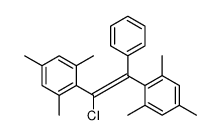 2-[1-chloro-2-phenyl-2-(2,4,6-trimethylphenyl)ethenyl]-1,3,5-trimethylbenzene Structure