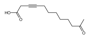 11-oxo-3-dodecynoic acid Structure