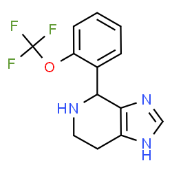 4-[2-(Trifluoromethoxy)phenyl]-4,5,6,7-tetrahydro-3H-imidazo[4,5-c]pyridine结构式