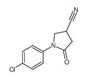 1-(4-chlorophenyl)-5-oxopyrrolidine-3-carbonitrile Structure
