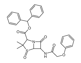 diphenylmethyl [2S-(2alpha,5alpha,6beta)]-3,3-dimethyl-7-oxo-6-(phenoxyacetamido)-4-thia-1-azabicyclo[3.2.0]heptane-2-carboxylate 4-oxide picture