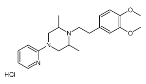 1-[2-(3,4-dimethoxyphenyl)ethyl]-2,6-dimethyl-4-pyridin-2-yl-piperazin e hydrochloride structure