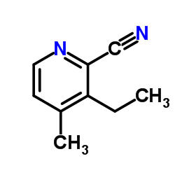 Picolinonitrile, 3-ethyl-4-methyl- (6CI) Structure