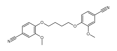 3,3'-dimethoxy-4,4'-butanediyldioxy-di-benzonitrile Structure