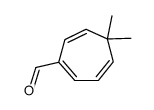 1,3,6-Cycloheptatriene-1-carboxaldehyde, 5,5-dimethyl- (6CI) picture