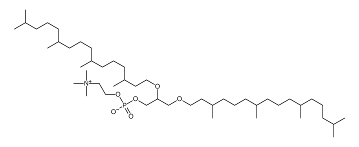 2,3-di-O-phytanyl-sn-glycero-1-phosphocholine结构式