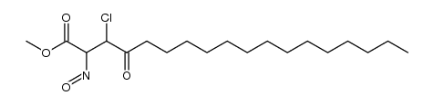 methyl 3-chloro-2-nitroso-4-oxooctadecanoate Structure