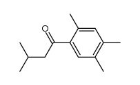 3-methyl-1-(2,4,5-trimethyl-phenyl)-butan-1-one结构式