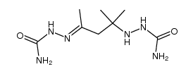 4-methyl-4-semicarbazido-pentan-2-one semicarbazone Structure