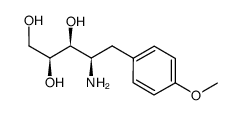 (2S,3S,4R)-4-amino-5-(4-methoxyphenyl)pentane-1,2,3-triol Structure