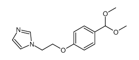 1-[2-[4-(dimethoxymethyl)phenoxy]ethyl]imidazole Structure