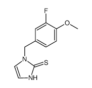 1-(3--Fluoro-4-methoxybenzyl)-2-mercaptoimidazole结构式