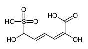 2,6-dihydroxy-6-sulfohexa-2,4-dienoic acid Structure