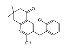 3-[(2-chlorophenyl)methyl]-7,7-dimethyl-6,8-dihydro-1H-quinoline-2,5-dione Structure