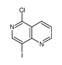 5-氯-8-碘-1,6-二氮杂萘啶结构式