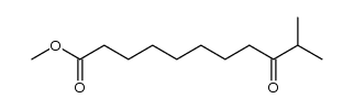 10-methyl-9-oxo-undecanoic acid methyl ester Structure