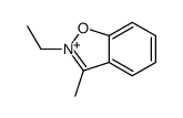 2-ethyl-3-methyl-1,2-benzoxazol-2-ium Structure