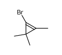 Cyclopropene, 1-bromo-2,3,3-trimethyl- (9CI) Structure