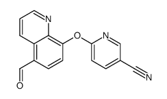 6-(5-formylquinolin-8-yloxy)nicotinonitrile结构式