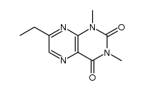 7-ethyl-1,3-dimethylpteridine-2,4(1H,3H)-dione结构式