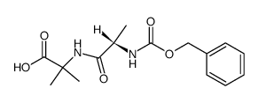 N-phenylmethoxycarbonyl-L-alanyl-2-methylalanine结构式